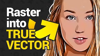 Photo to vector  Cartoon portrait  Avatar tutorial [upl. by Schild]