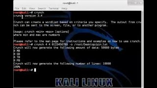 Kali Linux Wordlist Oluşturma [upl. by Rai177]