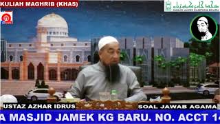 Sejadah Ada Gambar Kaabah  Ustaz Azhar Idrus [upl. by Seugirdor]