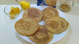 Tortitas de Avena y Pera SIN AZÚCAR Pancakes de Avena y Pera [upl. by Featherstone]