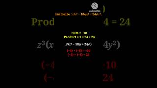 Factorization maths algebra factorization factorisation factorizationofpolynomials factorise [upl. by Mcdonald]