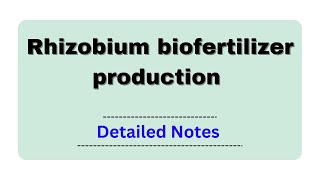 RhizobiumRhizobium biofertilizer productionBiological nitrogen fixation in root noduleApplication [upl. by Gruber483]