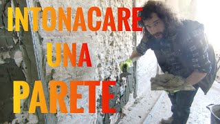 Come fare lintonaco con malta PREMISCELATA [upl. by Ulyram]