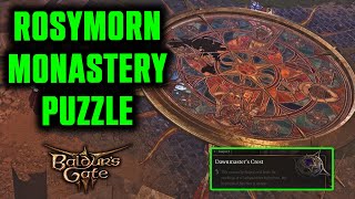 Rosymorn Monastery Puzzle  Dawnmasters Crest Puzzle Solution  Baldurs Gate 3 [upl. by Damiani]