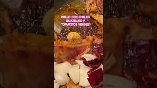 POLLO DORADO CON CHILES GUAJILLOS food mexicanfood shortsviral cooking shorts [upl. by Drobman]