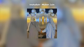 Inshallah  Maher Zain  Sped Up  Vocals Only  Lyrics English [upl. by Morville]