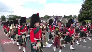 The Linlithgow Marches 2019  The Royal Regiment of Scotland  Part 18 4KUHD [upl. by Eerdua]