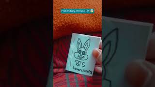 How to make a pocket diary at home😱😱 craft creativity cutting cute [upl. by Yalcrab]