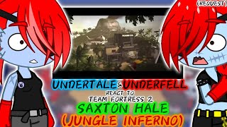 UNDERTALE amp UNDERFELL REACT TO quotTF2quot SAXTON HALE JUNGLE INFERNO REQUEST [upl. by Aicertap954]