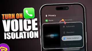 How to Enable Voice Isolation for iPhone Phone Calls  Reduce Background Noise During iPhone Calls [upl. by Dualc]