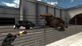 SCP Containment Breach Gate B Battle In Gmod [upl. by Otilegna712]