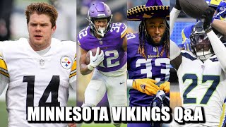 Minnesota Vikings QampA Trade Darnold SPOILER No Calm Down Run First Team Adding More Corners [upl. by Mellisent182]