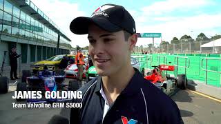 James Golding reveals striking Team Valvoiline GRM S5000 car [upl. by Okier]