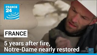 5 years after fire Pariss iconic NotreDame Cathedral nearly restored • FRANCE 24 English [upl. by Sivartal]