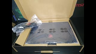 Unboxing laptop MSI GF63 thin 10SC035USمراجعة لابتوب ام اس اي [upl. by Ocko912]