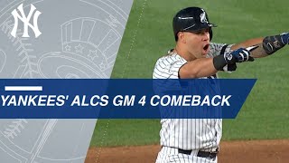 Watch the Yankees take a lead in the 8th inning of Game 4 of the ALCS [upl. by Neelcaj]