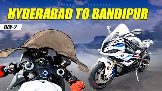 Hyderabad To Bandipur  Vlog2  BMW S1000rr  Gsa Sandeep Nadimpalli  Telugu [upl. by Ahseei]