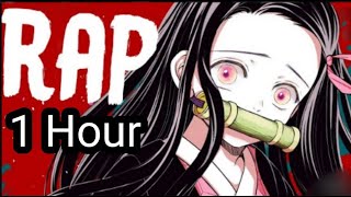 NEZUKO RAP  quotOniquot  RUSTAGE ft LulunaRina Demon Slayer 1 hour [upl. by Lust200]