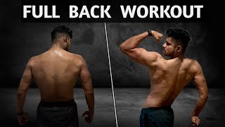 COMPLETE  Raw Back Workout  for mass [upl. by Rehpitsirhc]