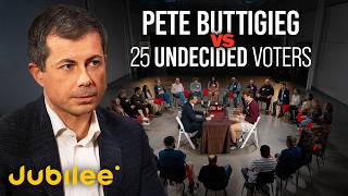 1 Politician vs 25 Undecided Voters Feat Pete Buttigieg  Surrounded [upl. by Amme]