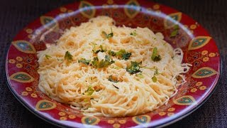 Capellini with Garlic and Butter  Italian Pasta Recipe with Molecular Gastronomy [upl. by Levitt]