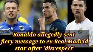 Italian Footballer Antonio Cassano Insulted Cristiano Ronaldo Cassano Vs Ronaldo  Football Latest [upl. by Lexie]