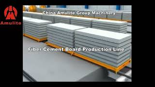 Fiber cement board production line animation demonstration [upl. by Hamitaf]