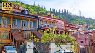 【8K】Tbilisi Georgia walking tour  Kote Afkhazi St [upl. by Kirkwood]