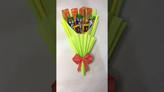 Chocolate Bouquet diy chocolate craft shorts bouquet [upl. by Sabu]