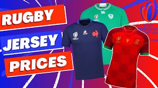 Rugby World Cup 2023  Jersey Prices Thus Far [upl. by Kushner]