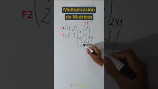 Como multiplicar matrices 2x2 y 2x1 shorts [upl. by Aniles]