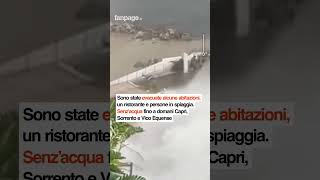 Castellammare di Stabia esplode una conduttura le immagini impressionanti [upl. by Hpeosj]