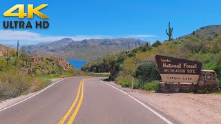 Apache Trail Arizona Scenic Byway 4K  Tonto National Forest [upl. by Haidabo]