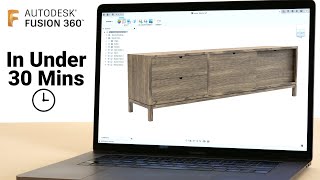 Fusion 360 for Woodworkers  Model a Complete Project in 30 Minutes [upl. by Ylsew897]