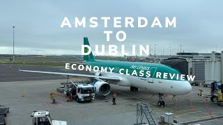 Aer Lingus Amsterdam to Dublin Flight Vlog [upl. by Arehsat447]