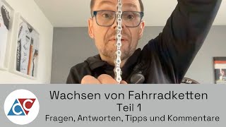 Wachsen von Fahrradketten  Teil 1 [upl. by Cleaves]