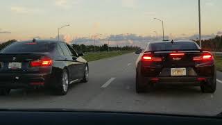 2015 335i vs Camaro SS Both boltons [upl. by Driscoll433]