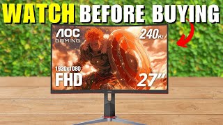 AOC Gaming G2 Series C27G2Z Review  IMPORTANT Things To Know [upl. by Sivahc]