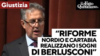 Di Matteo quotRiforme Cartabia e Nordio realizzano lintento di Berlusconi e i piani di Licio Gelliquot [upl. by Ariak]