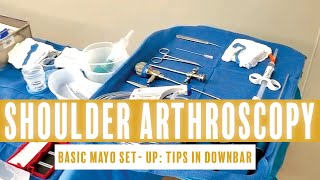 BASIC SET UP SHOULDER ARTHROSCOPY [upl. by Alilak]