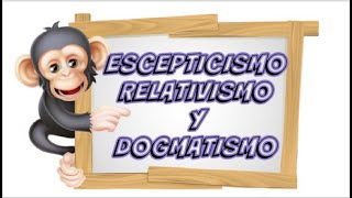 ESCEPTICISMO RELATIVISMO Y DOGMATISMO Corrientes de Conocimiento [upl. by Aneelas]