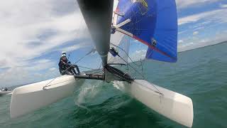 Nacra 15 FCS Foiling [upl. by Grimbal400]