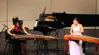 Guzheng  Spring on Xiang River 春到湘江  Performed by Yuan Sha 袁莎 and Yuan Li 袁莉 [upl. by Bondy]