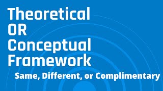 Understanding Theoretical and Conceptual Framework  Different Similar or Complementary [upl. by Enimzaj]