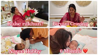 Finally Itne dino baad vlog🙈 My boy is 6 months His fav hobby Home decor items mangvaaye [upl. by Aneekan]