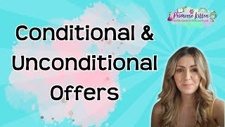 What Is The Difference Between A Conditional And Unconditional Offer  UCAS amp University [upl. by Frissell473]