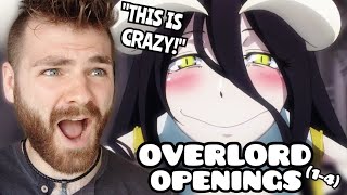 THESE ARE CRAZY  quotOVERLORD Openings 14quot  New Anime Fan  REACTION [upl. by Annazor236]