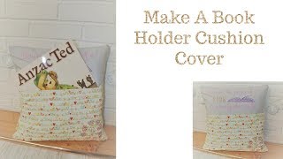 How to Make and Decorate a Book Holder Cushion Cover [upl. by Oiluig]