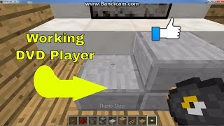 Minecraft pepc how to make a Working DVD Player [upl. by Nalhsa]