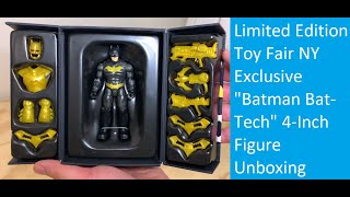 Limited Edition Toy Fair NY Exclusive quotBatman BatTechquot Figure Unboxing [upl. by Eudoca219]